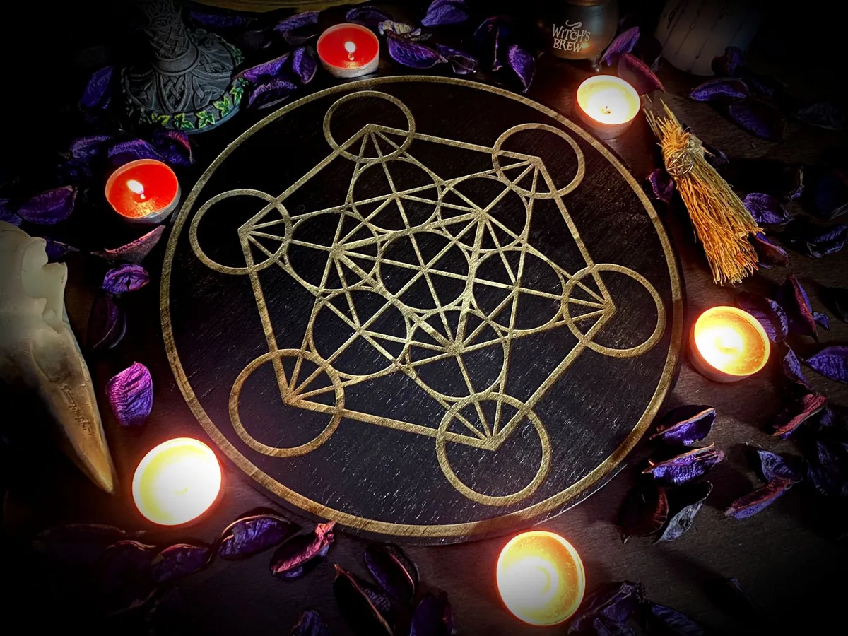 Piatto d'altare con Cubo di Metatron